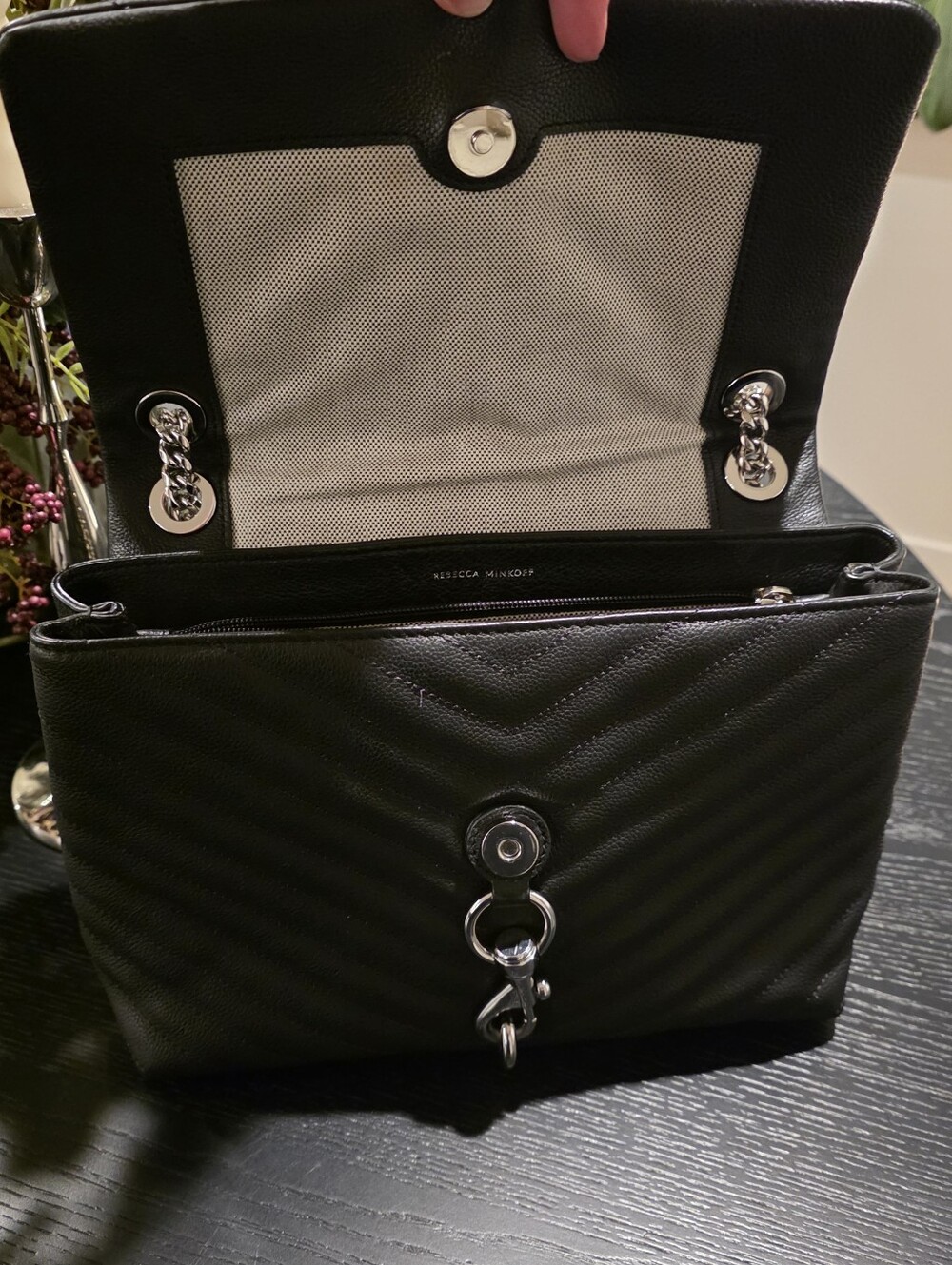 Rebecca Minkoff Medium Quilted Edie Flap - Picture 4 of 10